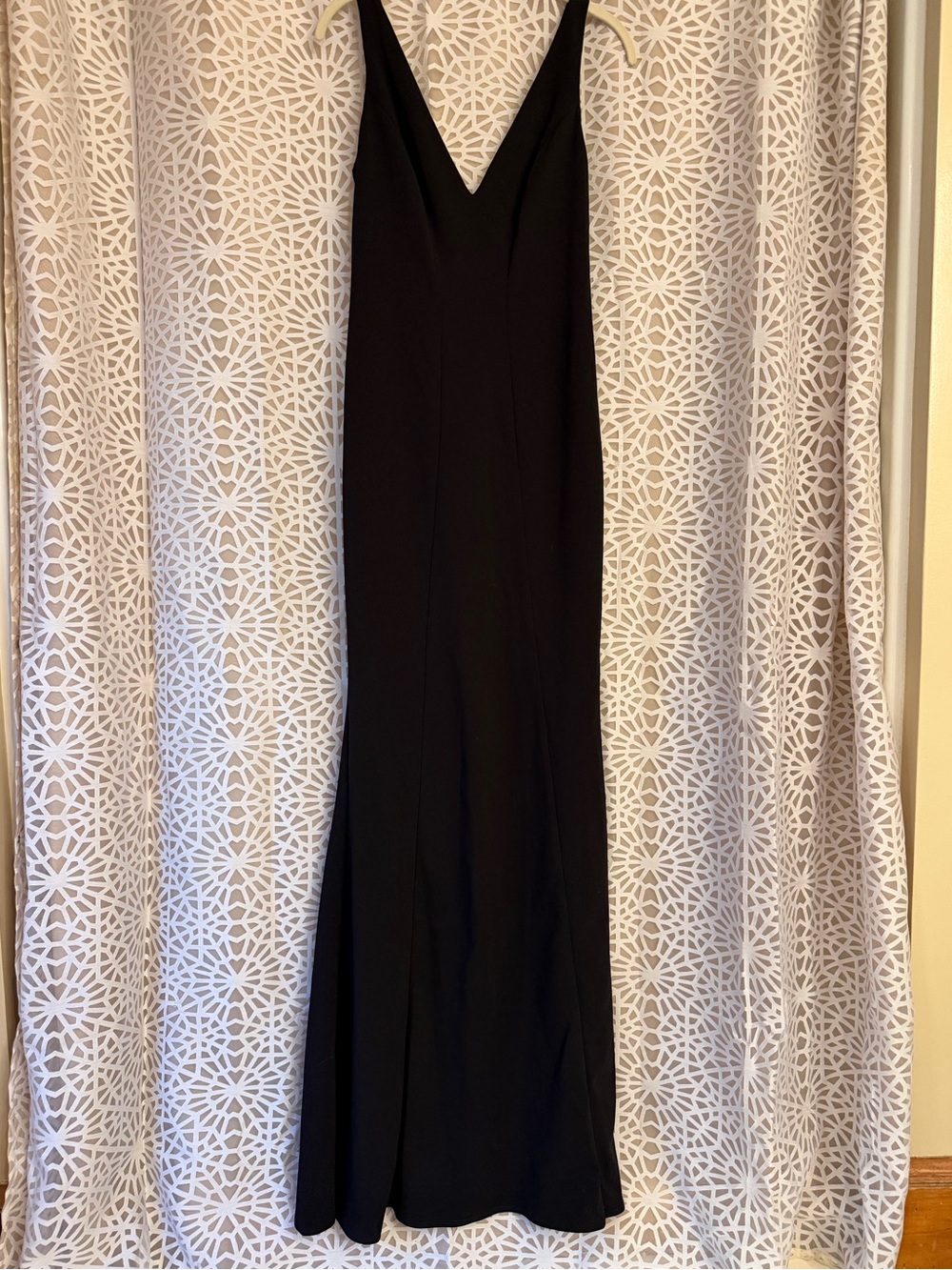 Katie May Black Mermaid Style Dress with Cutouts Size 6